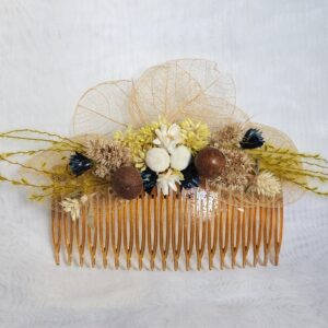 Grinalda Artesanal para noivas com Flores Naturais Desidratadas e Permanentes