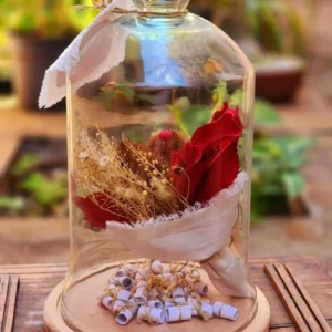 Cúpula DIA DAS MÃES com BUQUE mais 31 FRASES DE CARINHO