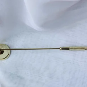 Abafador Apagador De Pavio Aço Dourado