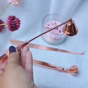 Abafador Apagador De Pavio Aço Rose