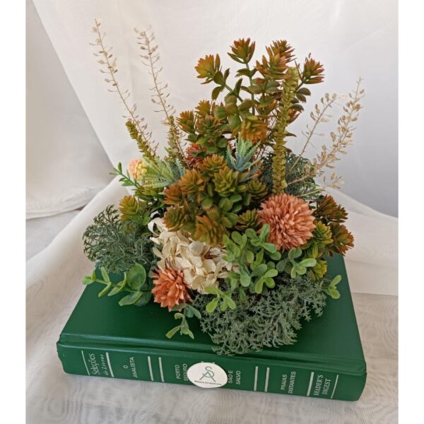 Livro Decorativo Jardim Verde - Sisters Artesanato
