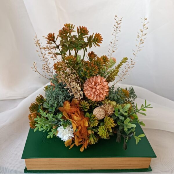 Livro Decorativo Jardim Verde - Sisters Artesanato